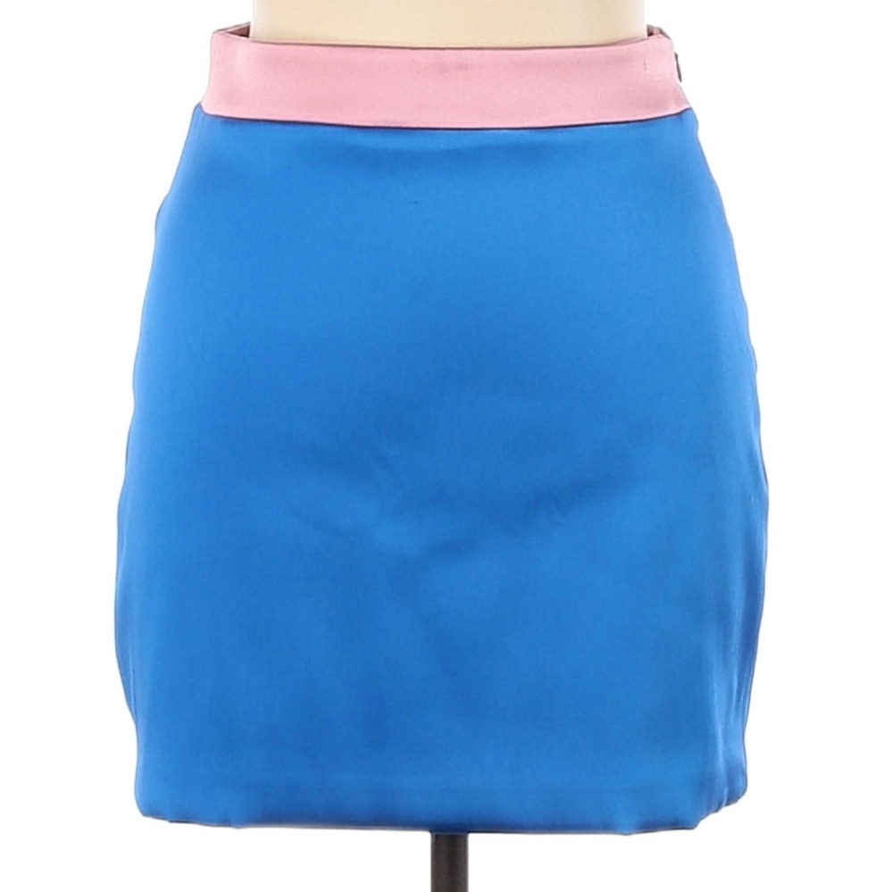 Milly sateen mini skirt